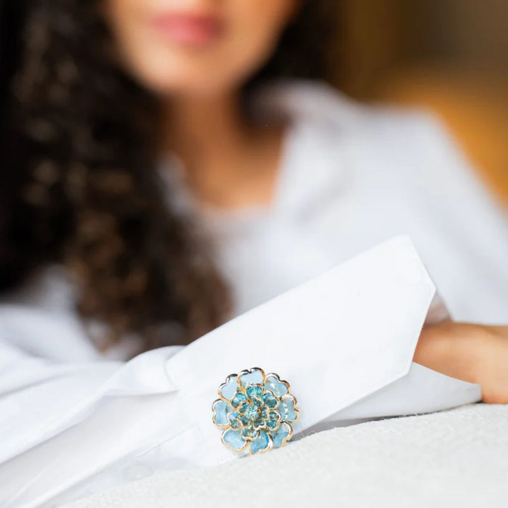 Bouton Camélia™ - Coffret 2pcs