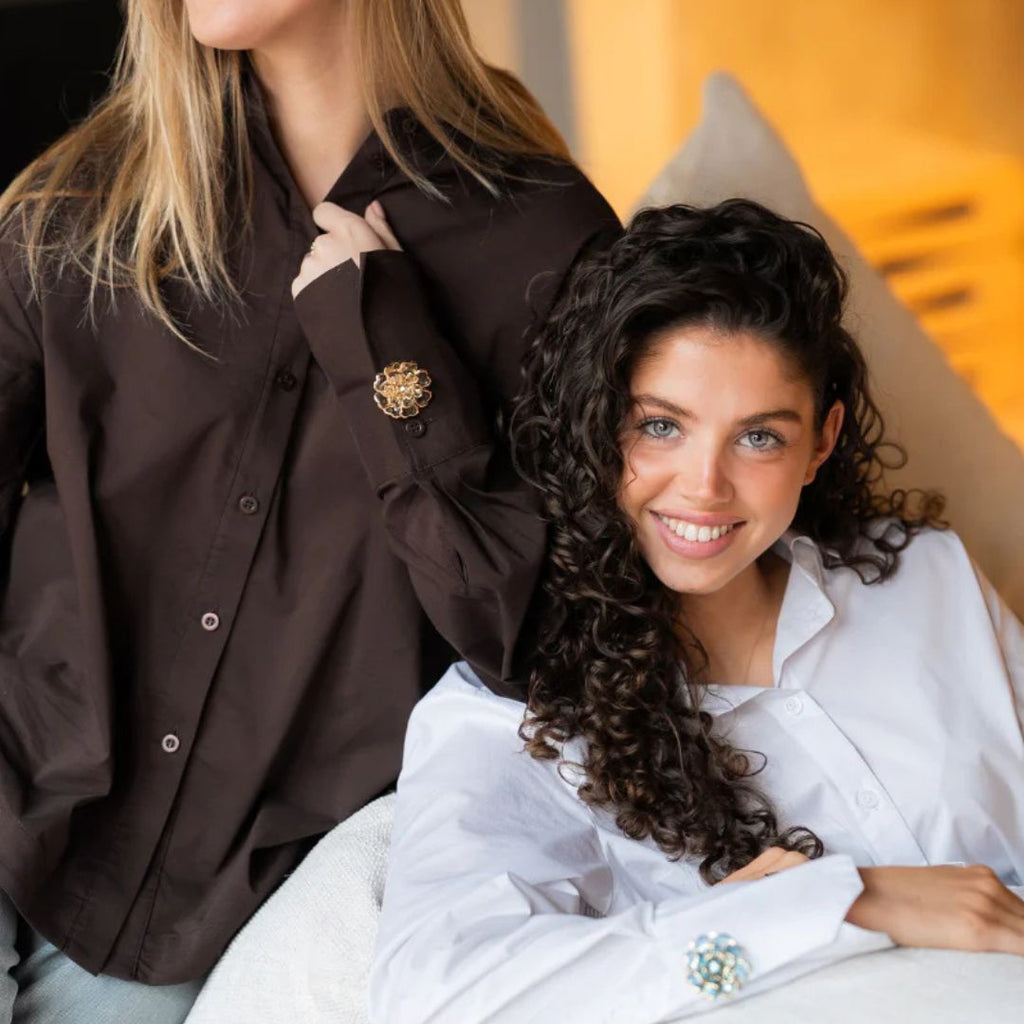 Bouton Camélia™ - Coffret 2pcs