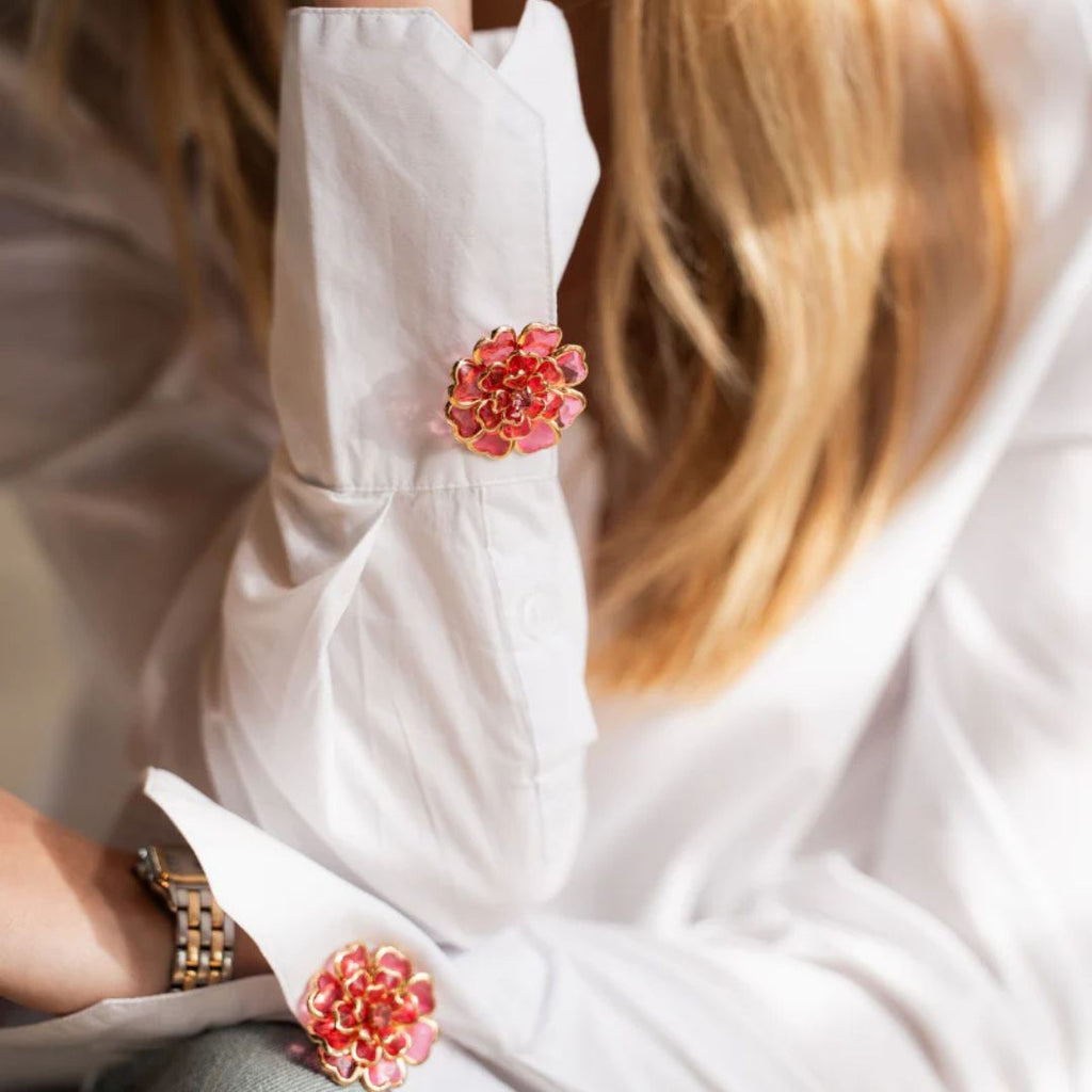 Bouton Camélia™ - Coffret 2pcs