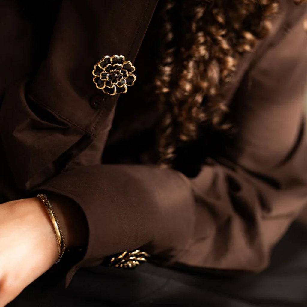 Bouton Camélia™ - Coffret 2pcs