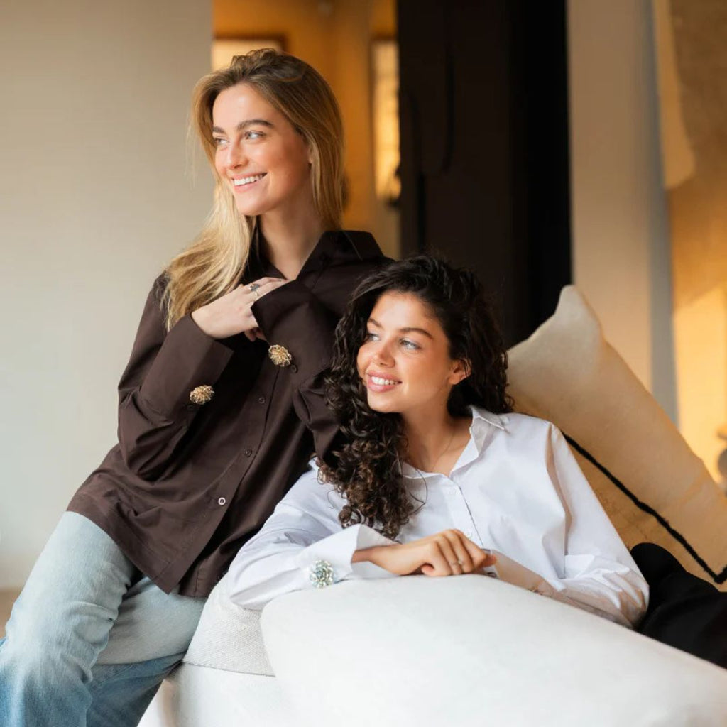 Bouton Camélia™ - Coffret 2pcs